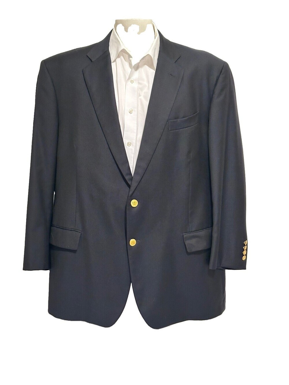 BROOKS BROTHERS SaXxon Country Club Gold Button Madison Blazer Sports Coat 52R
